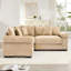 Canapé modulaire surdimensionné surdimensionné en nuage, canapé modulaire convertible avec accoudoirs très larges à assise profonde, 10 coussins décoratifs en velours côtelé de qualité supérieure, conception ergonomique, assemblage facile, pour les salons-868094130