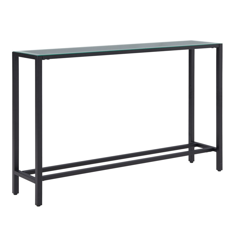 Console en verre noir 56 "