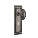 Mission Plate with Decorative Keyhole and Victorian Door Knob
