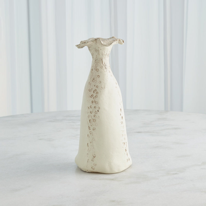 Blossom Ivory Hand-Formed Ceramic Table Vase