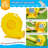 201.6" x 165.6" Inflatable Water Slide with Air Blower,Bounce House