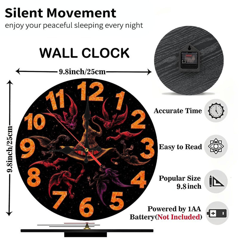 Horloge d'Halloween