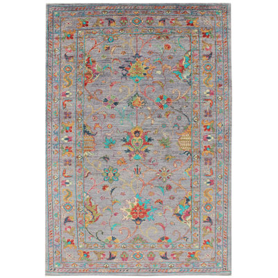 Alphild Oriental Hand Woven 128cm X 189cm Area Rug