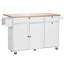 Armoire de rangement sur chariot avec îlot de cuisine 60 po