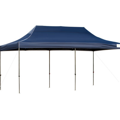 Tente escamotable avec auvent 10 'x 20' avec parois latérales et portes