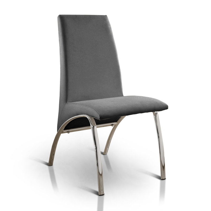 Chaise d'appoint Coetta, Gris, Doré clair