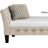 Upholstered Button Tufted Fine Polyester with Wooden Legs Twin Size Daybed Sleeper Couch , Beige