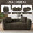  Compression Bean Bag Sofa Large Bean Bag Chair Tufted Loveseat-579558626