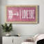 «I Love You», toile encadrée de qualité supérieure - prête à être accrochée-88114907-88114904