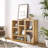 Open Wooden Open Shelf Bookcase, Freestanding Display Storage Cabinet With 7 Cube Storage Spaces, Floor Standing Bookshelf, Entryway, Living Room Storage Cabinet