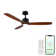 Madera Collection Smart 3-Blade 52in Ceiling Fan 2700K-6000K CCT Selectable LED Light Kit with Remote Control and White Hardware with White Wood Blades Works With iOS or Android App
