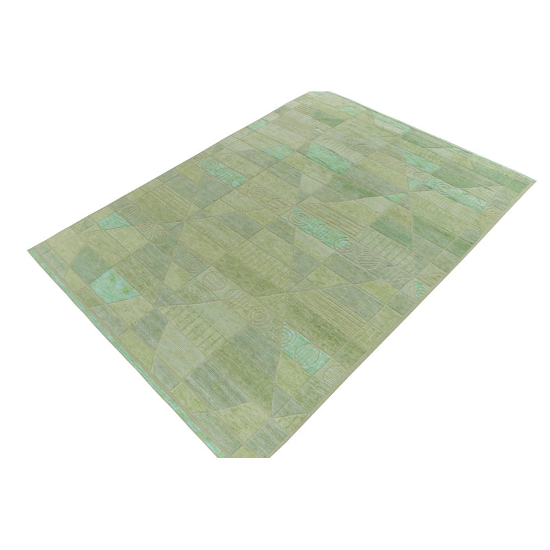 Scandinavian Wool Geometric Area Rug, Rectangle 14' x 20'