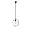 Luminaire suspendu hexagonal à hauteur réglable