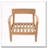 Outdoor Patio Acacia Wood Patio Armchair