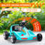 Kart électrique 6V pour enfants avec musique, lumière, corne, bleu