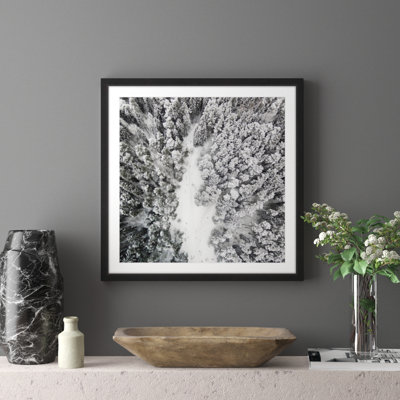 Chemin parmi les géants par Karolis Janulis - reproduction de photo sur papier encadrée