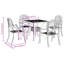 Hydeville 4 - Person Patio Dining Set with Square Table-2102465982-2102465981