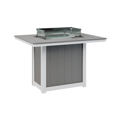 Berlin Gardens Donoma Rectangular Fire Pit Table