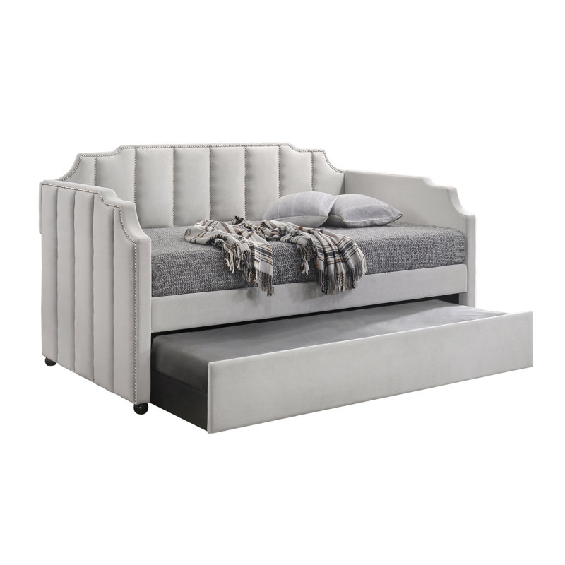 Lit de jour simple avec couchette Dove Grey