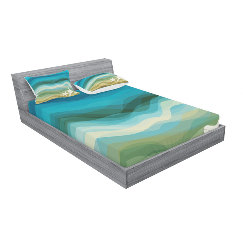 Microfiber Sheet Set, Queen Sheet Set with Fitted Sheet