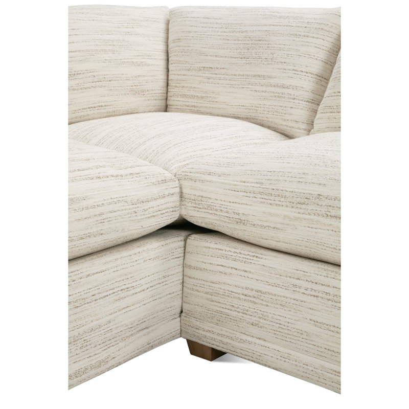 Sylvie Sectional, White Boucle