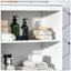 Petit buffet avec huche, garde-manger à 4 portes, armoire de rangement autoportante avec tablette réglable pour la salle à manger, le salon