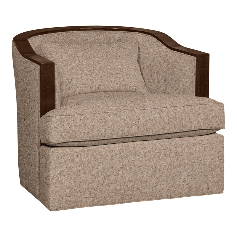 Fauteuil d'appoint pivotant Thom Filicia, Navada champignon, Gris colombe
