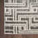 Ermie Geometric Machine Woven Polyester/Polypropylene Area Rug in Gray