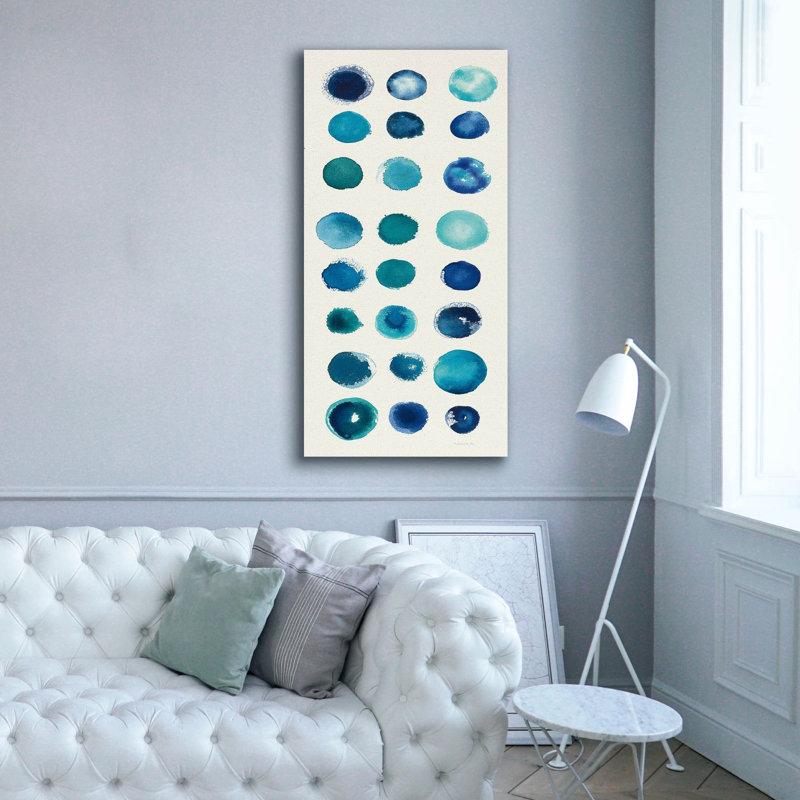 «Spot Of Rain 3» par Shirley Novak, art mural sur toile, H 60 po x l 30 po x P 1,5 po
