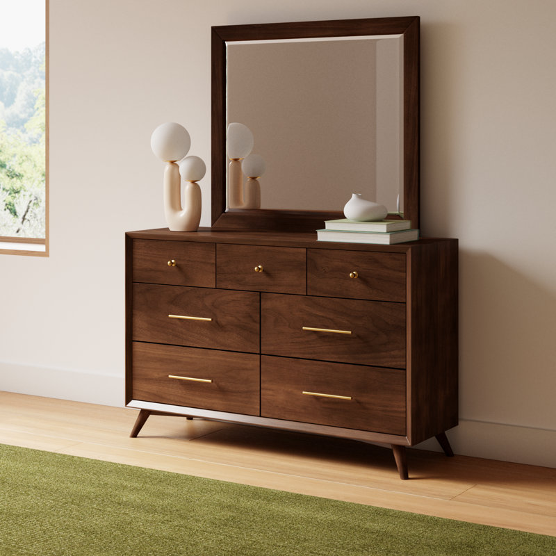 Williams 56'' W 7 - Drawer Dresser, Walnut