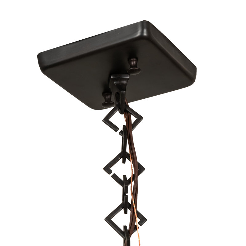 Luminaire suspendu carré à 1 lumière