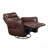 Brown Leather Swivel Recliner - Comfort Upholstery, Solid Wood Frame, Living Room Furniture-978537865
