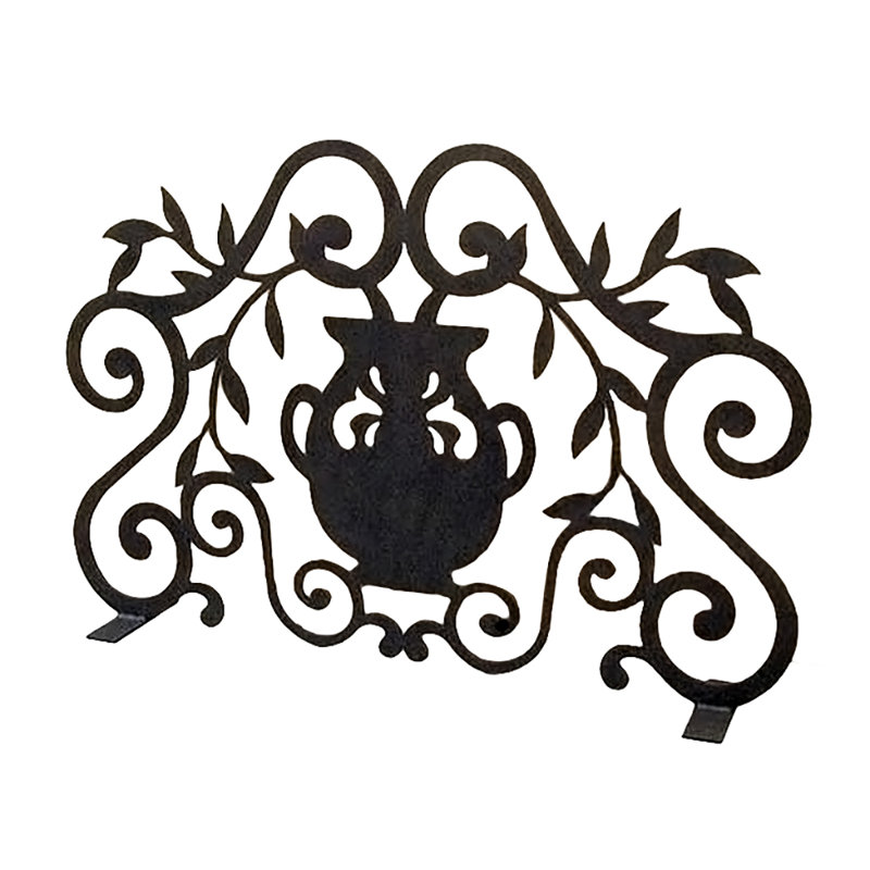 Urn Iron Fireplace Screen