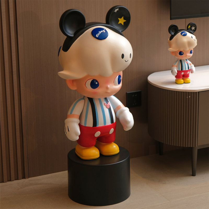 Décoration de plancher en résine Swing - Arm Mickey