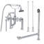 Baignoire de trempage autoportante en fonte 61 "x 30" avec robinet