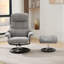 Fauteuil inclinable pivotant en cuir synthétique avec base enveloppée-789366369
