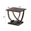 Table de bout avec rangement Akiel