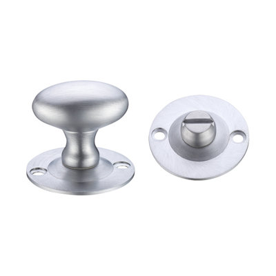 Oval Thumb Turn with Coin Release Rosette