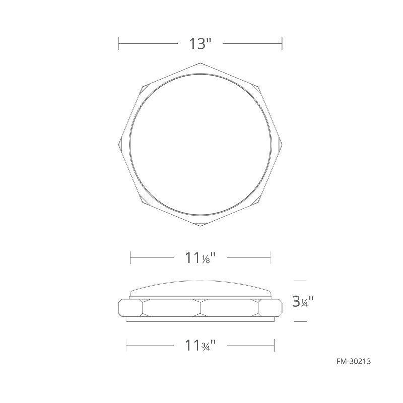 Grommet Dimmable LED Flush Mount With Color Temperature Switch From 2700K/3000K/3500K, Brushed Nickel, 3000K