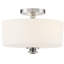 Plafonnier semi-encastré 2 lumières 12,5 po Nula-48425252