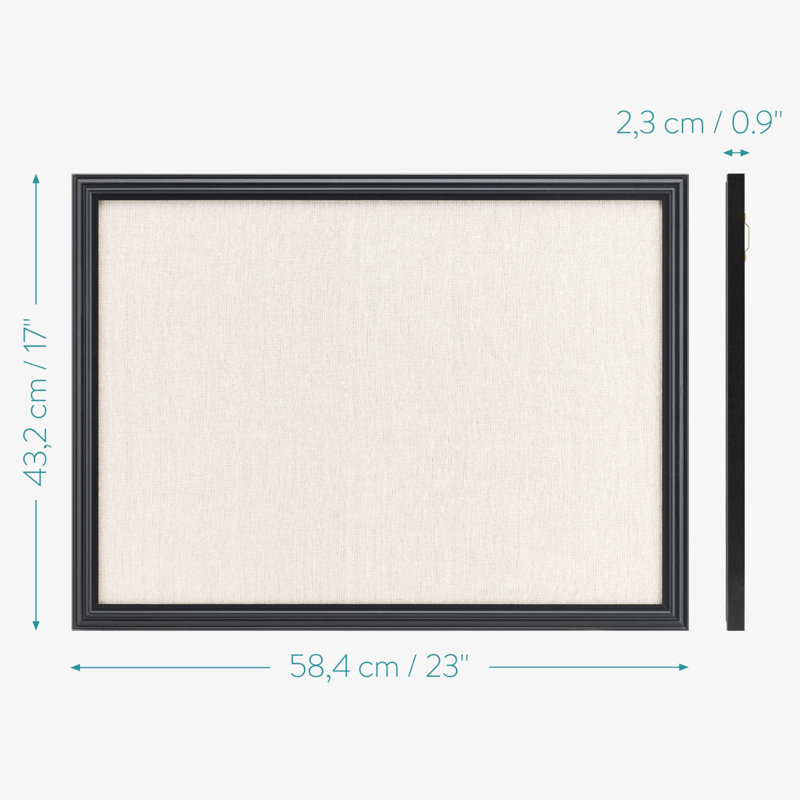 Linen Fabric Corkboard / Bulletin Board