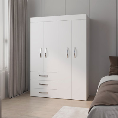 Armoire à 4 portes avec tiroirs et tablettes FM FOURNEUR Laurens