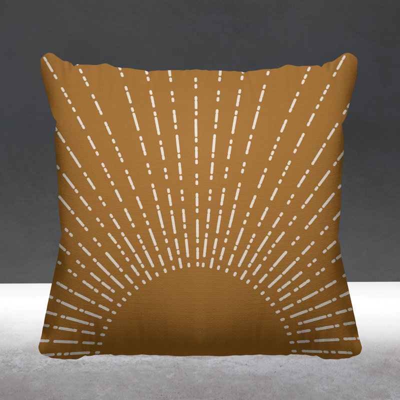 Coussin Bibo, L 17 po x H 17 po, Orange