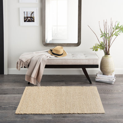 Tapis tissé à plat de couleur unie Gerri