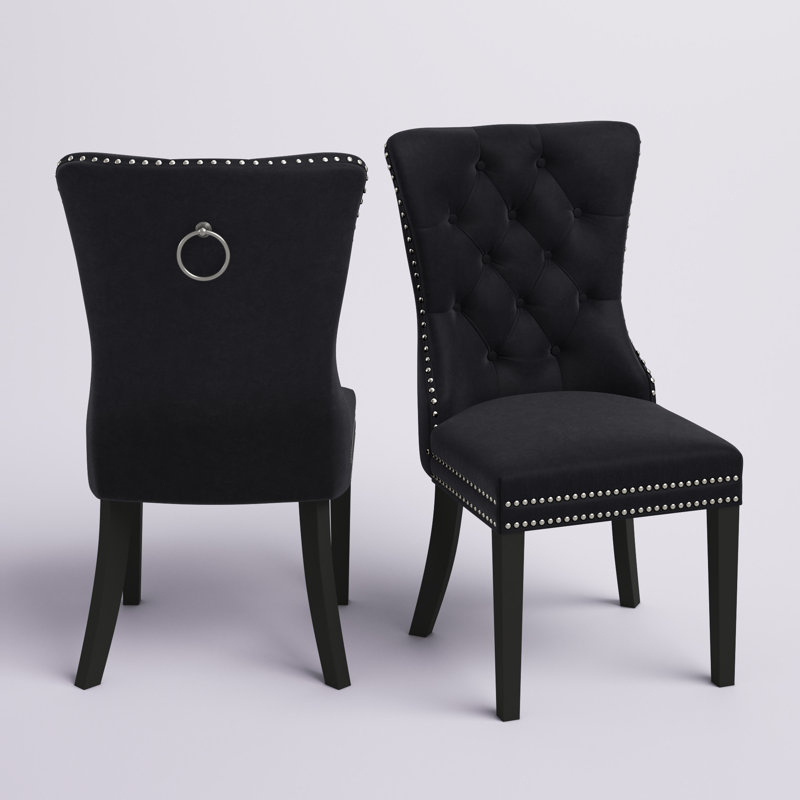 Fauteuil à oreilles Newman, Noir