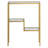 Lovett 22'' Glass Top Console Table-1248255057