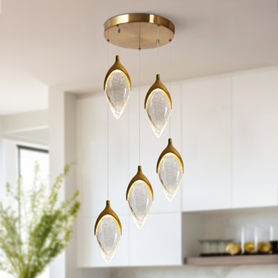 Zeinab 5 - Light Dimmable LED Teardrop Chandelier