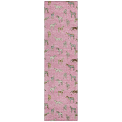Machine Washable Indoor/Outdoor Chantille ACN2521 Animal Rug