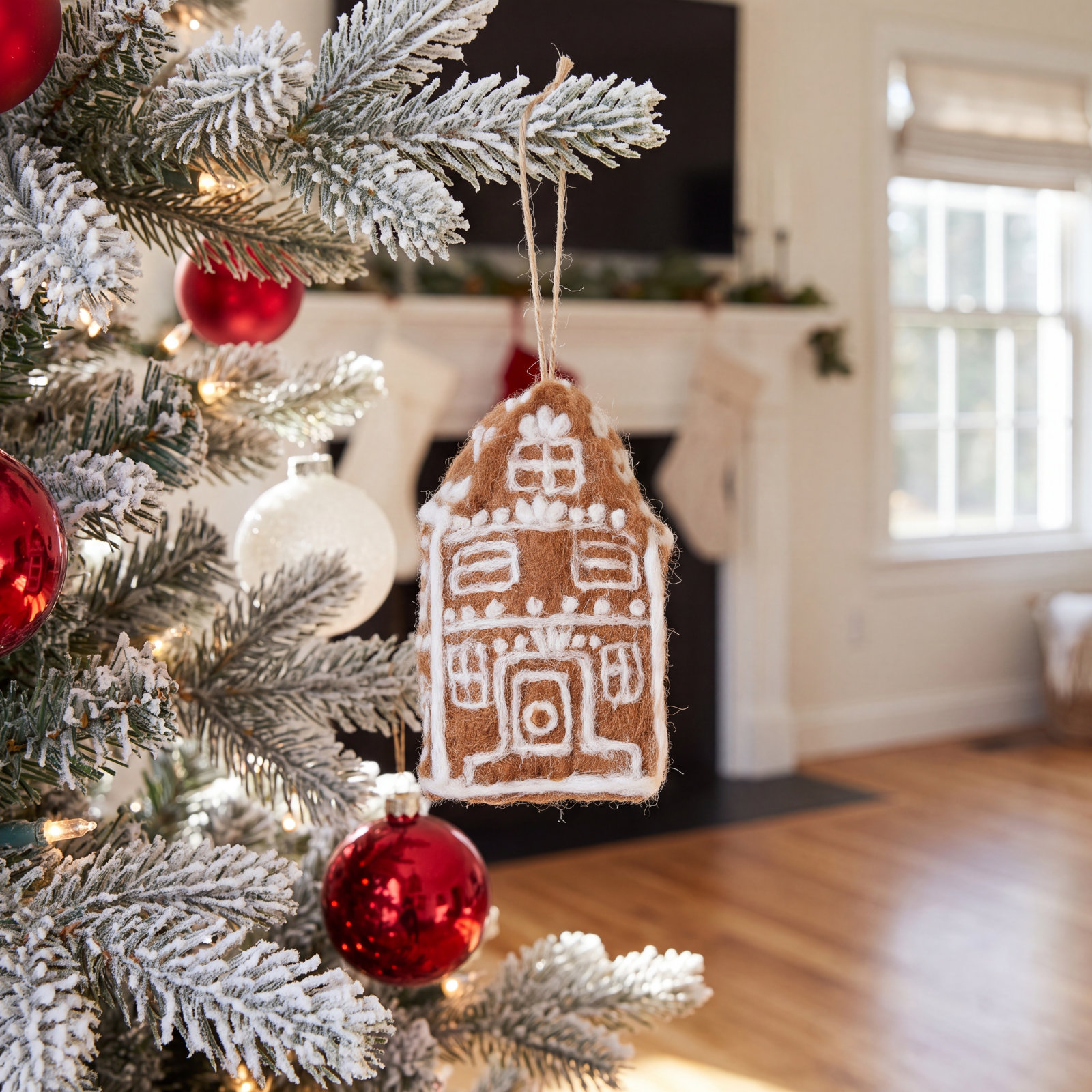 4" Handmade Townhouse Ornament