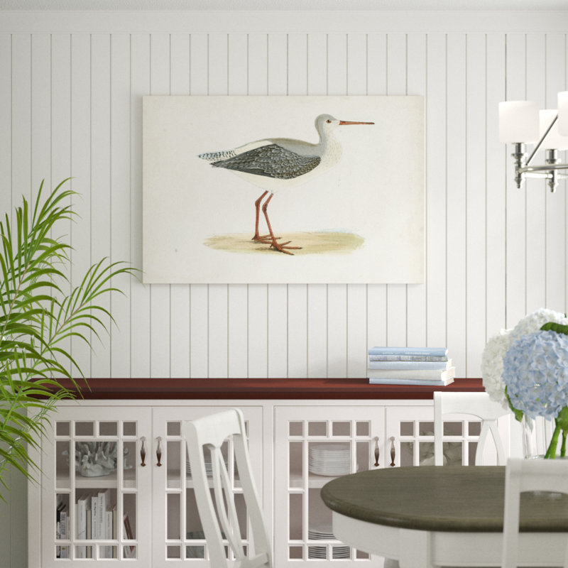 Morris Sandpipers I 1 Piece Painting on Canvas, 81cm H x 122cm W, Wrapped Canvas